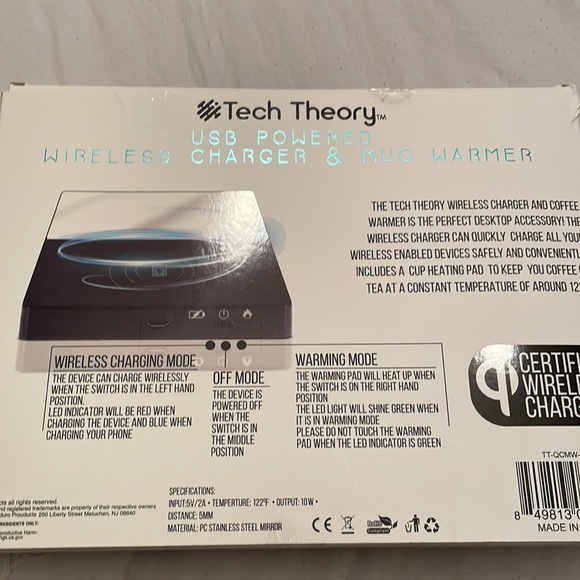 New in Box: USB Powered Wireless Charger & Mug Warmer - Picture 2 of 6